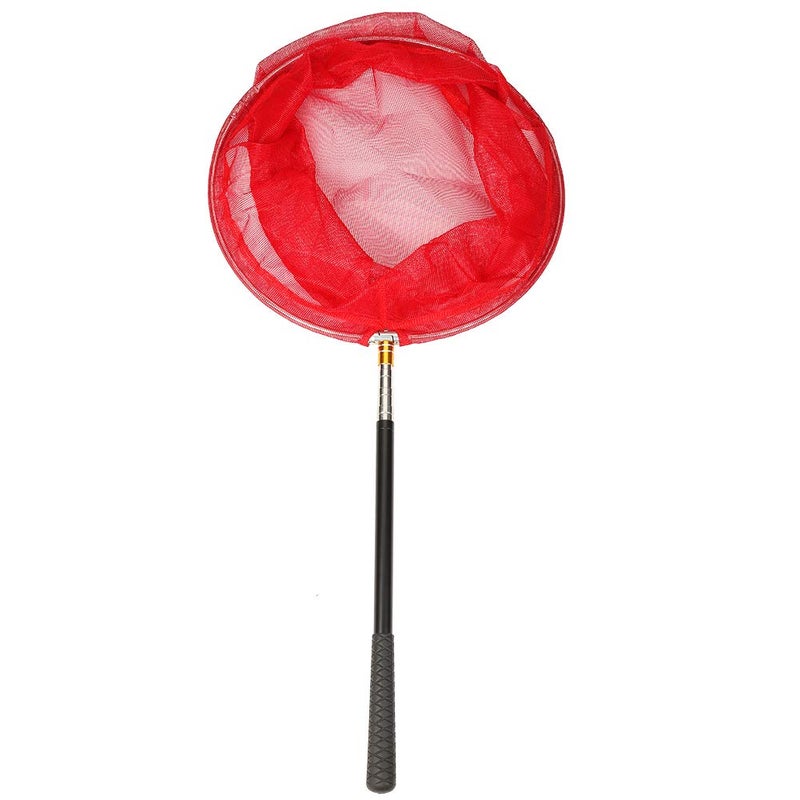 RESTCLOUD Bait Net and Fishing Landing Net with Telescoping Pole Handle Extends to 59 inches (Red) - Image 2